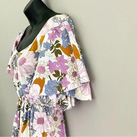 NWT Sim & Sam (anthro) floral dress size S - Picture 2 of 2